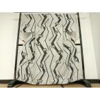 平和屋着物●上質な小紋　総絞り　本疋田絞り　花唐草間道　黒地　正絹　逸品　AABC4827zg