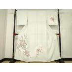 ショッピング着物 平和屋着物●本加賀友禅作家　岡本幸治　訪問着　枝花文　暈し染め　正絹　逸品　未使用　AABC6152ck