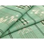 平和屋着物▽上質な紬　単衣　琉球絣　正絹　逸品　AABD6972jh