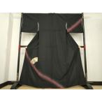 ショッピング着物 平和屋着物●訪問着　カルタ　暈し染め　黒地　金彩　金通し地　洗える着物　AABE4122ck