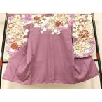 平和屋着物●大島優子　小振袖　二尺袖　草花文　暈し染め　金彩　洗える着物　AABG4316fy