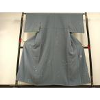 平和屋着物●東京友禅　菅有鬼一　小紋　舞花文　正絹　逸品　AABG4624fy