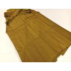  flat мир магазин кимоно * мужчина лошадь езда hakama однотонная ткань тутовик чай цвет AABG9075ph