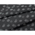 平和屋着物▽上質な小紋　単衣　水玉　黒地　正絹　逸品　CAAR9936ev