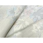 平和屋着物●本場大島紬　白大島　枝花文　正絹　逸品　CAAU2907yc