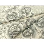 ショッピング着物 平和屋着物●本場大島紬　白大島　7マルキ　総絣　草花文　正絹　逸品　CABB4901vp