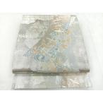 平和屋着物◎日本画の巨匠　加山又造　佐賀錦　六通柄袋帯　千羽鶴　金銀糸　正絹　逸品　CABD5024nb