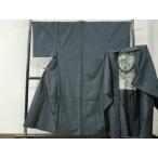  flat мир магазин кимоно * мужчина подлинный Ooshima эпонж ансамбль 80 черепаха . общий .. натуральный шелк замечательная вещь CABE2481yc