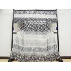 平和屋本店■極上　訪問着　本場染大島紬　正倉院更紗花唐草文　金彩　逸品　CYAA0017s4