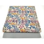 平和屋本店■極上　本場琉球紅型　九寸開き名古屋帯　紬地　花唐草文　薄香色地　逸品　未使用　CYAA3165s5