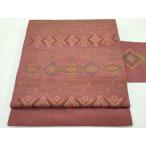 ショッピング琉球 平和屋本店■極上　本場琉球　読谷山花織　紬地　九寸名古屋帯　逸品　未使用　CZAA2627s5