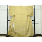 平和屋着物■極上　本加賀友禅作家　芦原敏成　訪問着　枝花文　暈し染め　木蘭色地　日本橋花禅　逸品　未使用　CZAA2962s5