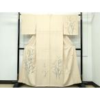平和屋着物■極上　本加賀友禅作家　中正勲　訪問着　草花文　榛色地　逸品　未使用　CZAA3216s5