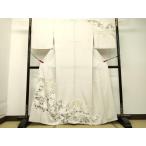 ショッピング着物 平和屋着物●訪問着　駒刺繍　洋花文　金彩　胴抜き仕立て　正絹　逸品　DAAS2261tw