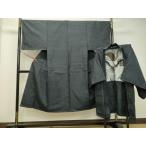  flat мир магазин кимоно * мужчина эпонж из Сиодзава ансамбль комары . натуральный шелк замечательная вещь не использовался DAAT1055tw