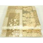 平和屋着物◎日本画の巨匠　加山又造　佐賀錦　六通柄袋帯　花鳥風月　金糸　正絹　逸品　DAAT8461qp