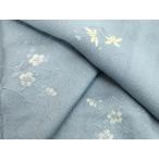 ショッピング着物 平和屋着物●本加賀友禅作家　柿本市郎　小紋　草花文　銀糸　正絹　逸品　未使用　DAAV8810tw