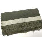  flat мир магазин кимоно V мужчина эпонж ткань надеты сяку чёрный зеленый цвет замечательная вещь не использовался DAAW6138we