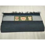  flat мир магазин кимоно V мужчина эпонж ткань надеты сяку ансамбль . темно-синий цвет гора . тканый предмет качественный продукт доказательство бумага имеется замечательная вещь не использовался DAAW7031zzz