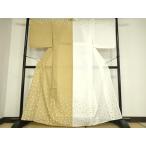 平和屋着物▽訪問着　単衣　片身替わり　水玉　洗える着物　DAAX3129az