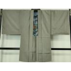  flat мир магазин кимоно - первоклассный мужчина длина перо тканый подлинный . Ooshima эпонж king-size Edo . цвет перо обратная сторона * вода машина маленький магазин замечательная вещь не использовался DZAB4341kh6