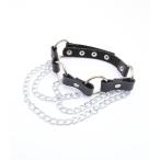 Yahoo! Yahoo!ショッピング(ヤフー ショッピング)チョーカー 首輪 チェーン リング スタッズ ブラック シルバー ユニセックス 男女兼用  HELLCATPUNKS ヘルキャットパンクス チェーンリングチョーカー