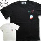 ドラえもん メンズ 半袖 Tシャツ 胸ポケット付き 新恐竜 柄 薄手 アニメ キャラ アメカジ / bia646