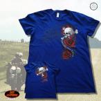 ホットレザーズラコニア-バイクウィーク2022半袖スカルバラプリントTシャ...