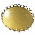 10889-{Vintage*kaboshon} настройка раунд латунь старый прекрасный 38mm 1 шт 