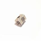 30143-[ серебряный 925] бисер квадратное 6x5mm 1 шт 