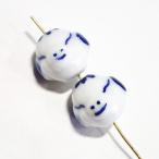8230-『陶器』　ビーズ　猪八戒　約１５mm　２個/１パック