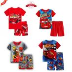 《送料無料》Tシャツ パジャマ 半袖 &半パン 上下セット ジュニア 子供服 ルームウエア カーズ 男の子 ボーイズ 90-130cm 春夏 薄手綿 可愛い