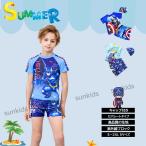 水着 みずぎ こども スクール水着 3点セット 帽子付き プール スイミング スイムウエア 男の子 ボーイズ 子供 小学生 キッズ トーマス カーズ