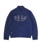 ショッピングウエスタン ポロ ラルフ ローレン POLO RALPH LAUREN メンズ RL フリース ウエスタンロゴ ジャケット ネイビー ベースボール ジャケット スタジャン  [wear][reco]