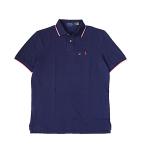 ポロ ラルフ・ローレン POLO RALPH LAUREN メンズ クラシック フィット メッシュ ポロシャツ ネイビーブルー 襟ライン