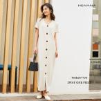 着痩せ抜群 接触冷感 冷感 前後2wayロングワンピース シワなし 前後2wayリブワンピース マキシワンピース ロング 半袖 レディース ワンピース 162552