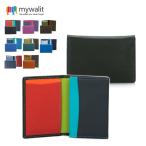 ショッピング名刺入れ mywalit カーフ レザー 名刺入れ カードケース MY1013 メール便対応