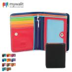 ショッピング小銭入れ 2つ折り 財布 折り財布 ミニ財布 mywalit カーフ レザー 小銭入れ 収納ペン付 MY231 牛革 レディース メンズ ギフト プレゼント