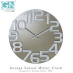George Nelson Mirror Clock ウォールクロック 掛け時計 インテリア 時計 壁掛け時計 おしゃれ シンプル モダン アメリカ レディース メンズ ギフト プレゼント