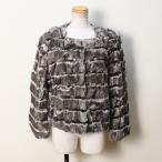 レッキスラビットファージャケットチンチラ染めレディース