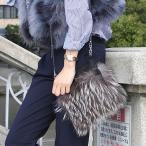 シルバーフォックスファーショルダーバッグポシェット本革牛革阪神優勝記念ポイ...