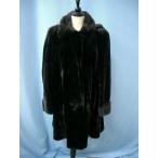 シェアード ミンク ファー コート ブラック