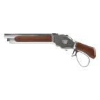 Golden Eagle ウィンチェスター M1887 ライブカート式 ガスショットガン ワイドレバー Silver/RealWood ソードオフ コンパクト ガスガン ショットガン