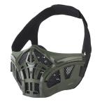 WoSporT Scorpion ハーフ スチールメッシュ マスク OD