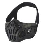 WoSporT Scorpion ハーフ スチールメッシュ マスク MCBK