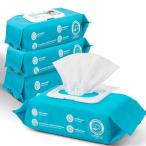 All For Paws ペット用ウェットティッシュ ノンアルコール 100枚x4個400枚犬 猫 通用 純水99% ウェットシート 厚手 大判