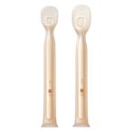 bc babycare 離乳食スプーン 赤ちゃん 2本セット 赤ちゃん用 プレゼント 食洗機対応 ベビー用 シリコン製(離乳食スプーン)