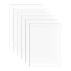 アクリル板 1mm A4サイズ DARENYI 6枚セット透明プラスチック板 保護フィルム付き (297mm x 210mm)