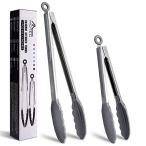 ショッピングトング Hotecトング キッチントング シリコン 調理トング 調理器具 トングシリコン トング バーベキュー 焼き肉 耐熱 抗菌 スタンド付き ロック