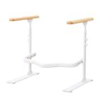  легко . туалет поручень [la Familia rest ] благосостояние инструмент специализация консультации участник разработка .. высота 61.0/63.5/66.0cm 3 -ступенчатый регулировка натуральное дерево .. сверху .